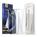 MAGIC JOHN 3rd Gen Upgraded for iPhone 15ProMax Screen Protector 6.7 Inch,HD Clear,Shatterproof Tempered Film,Auto Dust-Elimination,Bubble Free,Easy Installation,2 Pack