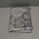 Lahome Moroccan Trellis Front Door Mat Indoor Entrance, 2x3 Rugs for Entryway Non-Slip Washable Indoor Door Mat, Oriental Accent Small Rug for Kitchen Bedroom Bathroom Elise, Blue