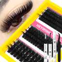 Cluster Eyelash Extensions 100D 150D 200D 12-18mm Lash Clusters Kit