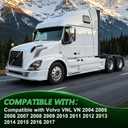 Headlight Assembly Compatible with 2004-2017 VOLVO VNL Halogen, Headlamps Head Light Lamp W/Bulbs Housing Driver Side