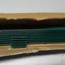 Amagabeli Metal Fence Posts 3 Feet 10 Pack Heavy Duty Garden Stakes T Post U Channel for for Wire Fence No Dig Garden Fence Stakes for Temporary Fencing Electric Fence Corner Anchor Green