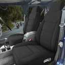 GIANT PANDA Waterproof Ultradura Full Set Seat Covers for Wrangler TJ Rubicon Sahara Sport X Unlimited 2003 2004 2005 2006,Custom Fit for Select Tear Resistant Front&Rear/Back Jeep Car Seat Cover