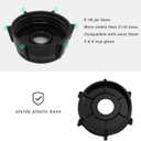 for Oster Blender Replacement Parts Blender Ice Blade with Jar Base Cap and Two Rubber O Ring Seal Gasket Accessory Refresh Kit