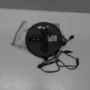 CD Player Portable, Rechargeable Portable CD Player with Dual Speakers and Anti Skip,CD,USB,AUX,LCD Display,Backlit Button,5 EQ,A-B Repeat,10 Speeds for Home Car Fabric, Black