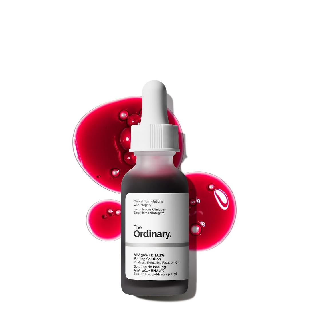 The Ordinary AHA 30% + BHA 2% Peeling Solution, Advanced Exfoliating Peel for Brighter Skin (1 Fl Oz (Pack of 1))