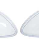 NewYall Left and Right Clear Headlight Lens Shell Cover for Mercedes S-Class W220 1998-2006