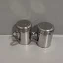 EHOMEA2Z Stainless Steel Dredge Shaker Ideal For Salt, Spice, Sugar, Flour (2, 10 oz)