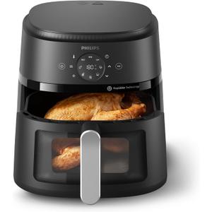 Philips Air Fryer 2000 Series - 13-in-1 functions, 6.6 Quarts, Compact Design with Cooking Window, Black, (NA231/00)