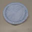 48 Pcs Blue Party Paper Plates, 9 Inch Cute Light Blue Disposable Dessert Baby Bridal Shower Dinner Birthday Cake Paper Plates for Party Bridal Baby Girl Shower Wedding Supplies