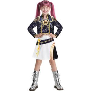 Girls Halloween Outfit Kids Singer Fashion Outerwear Party Clothes (7-8 Years, Black-m)