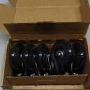 HOLKIE Office Chair Wheels Roller Blade Caster 11x22mm All Black 3 Inch Chair Wheels for Office Rubber Rolling Set of 5 for Carpet Hardwood Floors Gaming Smooth & Silence Gliding