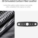 BETTERHUMZ Car Front Roof Reading Light Frame Cover for Tesla Model 3 Highland 2024 Model Y Juniper 2025 2026 for Alcantara Carbon Leather Interior Decor Trim Tuning Accessories (Carbon Fiber)