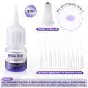1 Pack 3ml Veterinary Surgical Skin Glue with 10 Applicators, Strong Surgical Adhesive, Blue-Tinted Fast-Acting Tissue Wound Glue, Up to 30 Applications, Ideal for Multi-Pet Households