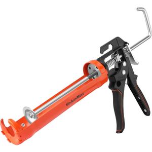 ValueMax Caulk Gun, 9 Inch Silicone Sealant Caulking Gun for Caulking/Filling/Sealing, Trigger Comfort Grip and Iron Smooth Rod, Ideal for Tiles, Window Joints, 8:1 Thrust Ratio