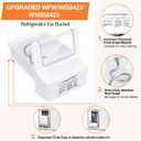 Upgraded WPW10558423 Refrigerator Ice Bucket For Whirlpool Ice Maker Replacement Parts W10558423 Whirlpool Ice Bin Replacement WRS325FDAM04 WRS325FDAM02 WRS325SDHZ WRS315SDHZ Ice Makers Tray Container