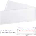 Leeden 100% Cotton Body Pillow Cover, 800 Thread Count 21x54 Soft Breathable Long Body Pillow Pillowcase, White