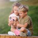 2 x MGZNMTY Carrying Case and Silicone Case for Bitzee Magicals Interactive Toy Digital Pet and Protective Skin Cover for New Bitsy Electronic Virtual Pet (Pink)