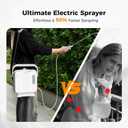 Diivoo 1.35 Gallon/5L Battery Powered Sprayer, 2000mAh Electric Weed Sprayer with 2 Adjustable Nozzles, Retractable Wand for Lawn, Garden, Yard