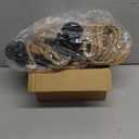 3 Light Plug in Pendant Light Cord, 25FT Hanging Lights with Plug in Cord, Hemp Rope Hanging Light Kit with 2 Way Switch, Farmhouse Pendant Light Kits DIY HangingLight