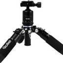 Rollei Compact Traveler Mini M-1 - Compact Mini-tripod, very light and ideal for travel, incl. Ball Head and Quick Release Plate - Black