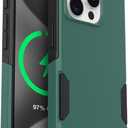 OtterBox iPhone 15 Pro MAX Commuter Series Case Thin, Dual-Layer, Pocket-Friendly, Port Cover Green/Black