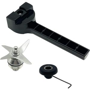Wet Blade Assembly 104675 STM102R 1152 with Wrench Drive Socket Replacement for Vitamix Blender 500 4500 5000 5200 5500 6300 VM0102 VM0103 VM0104, Fits 64oz 48oz 32oz Standard Container