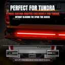 OPT7 Redline Parlux Tailgate Light Bar for Tundra w/Sequential Red Turn - Rigid 2-Piece Aluminum Triple Row LED Strip, Truck Dynamic Taillight w/Ignition Sequence - Fits 2007-2021 Tundra 2nd Gen