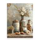 Dazzlewall Daisy Floral Wall Art, Vintage Rustic Botanical Canvas Print for Kitchen Farmhouse Bathroom Decor 12x16 in Unframed Pack of 5