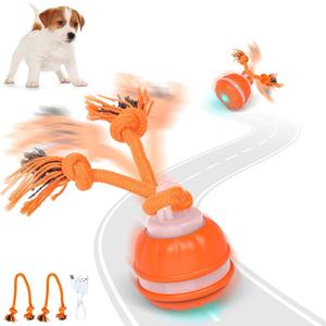 Interactive Dog Ball – Electric Motion Chew Toy, Automatic Rolling Pet Sphere, Smart Playtime Accessory | Active Canine Entertainment Device Self Moving Durable Design Promotes Engagement Training
2 Pack