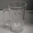Frcctre 6 Pack 16 Oz Glass Beer Mug, Large Beer Glasses Steins with Handle and Stainless Steel Straws, Crystal Lead-Free Drinking Glasses Water Cups for Beer, Juice, Beverage, Bar
