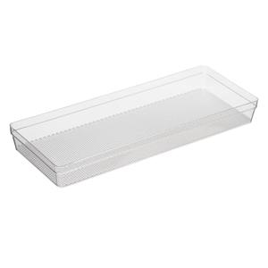 Oggi Clear Drawer Organizer - 6.25" X 15.75" - Ideal for Organizing Kitchen Drawers, Office, Desk, Silverware, Kitchen Utensils, Cosmetics and Bathrooms