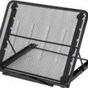 Huacan Diamond Painting A4 Light Pad with Stand Folding Adjustable Angle Multifunction Skidding Prevented Holder (Black)