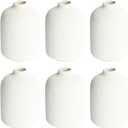 YANLING Small White Vase for Decor, 6 Pack Ceramic Vases for Pampas Grass, Boho Vase for Home Decor White Vases for Flowers, Modern Ceramic Vase Dried Flowers Vases