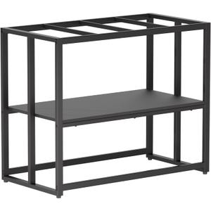 Urban Deco 40 Gallon Fish Tank Stand 660LBS Capacity For Aquarium Stand Metal Fish Tank Stand 36.6"x18.5"x30" Dual-Layer Design Terrarium Stand Ideal for Home and Office, Black