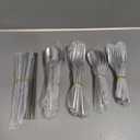 KINGSTONE Silverware Set, 40-Piece Forged Flatware Cutlery Set Premium Stainless Steel, Service for 8, for Home, Wedding, Party,Gift, Mirror Polished and Dishwasher Safe