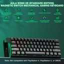 Aula WIN60 HE - 60% Mechanical Gaming Keyboard Wired, Magnetic Switch Hot Swappable, Adjustable Actuation Rapid Trigger Mode, 8000 Hz Polling Rate, RGB Small Keyboard 60 Percent Compact Design for PC