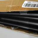 Tension Curtain Rod Extra Long Curtain Rod 43-131 Inch Adjustable 1.1 Inch Diameter Thick Heavy Duty Black Spring Curtain Rod for Windows Bathroom Outdoor No Drilling No Rust