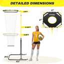 SPONAL Volleyball Setter Training Net, 4.6 ft- 10 ft, 5 Heights & 7 Angles