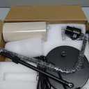 Innqoo Tall Table Lamp with USB Port and Outlet, Dimmable Nightstand Bedside Lamps with Linen Lampshade, Desk Lamp for Bedroom, Living Room, Guest Room, Home Office, LED Bulb Included (A-Beige Shade& Black Base)