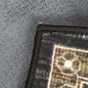 Area Rug Non Slip Machine Washable Ultra Soft Living Room/Bedroom/Kitchen/Outdoor/Classroom Black Gold, 5'×7'