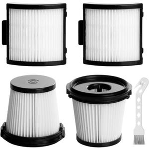 4 Pack IW3511 IW1111 HEPA Filters Replacement for Shark IW3511 DetectPro Lightweight Cordless Stick Vacuum Cleaner. For Shark Detect Pro Auto-Empty System PowerFins Brushroll Portable Handheld 2-In-1