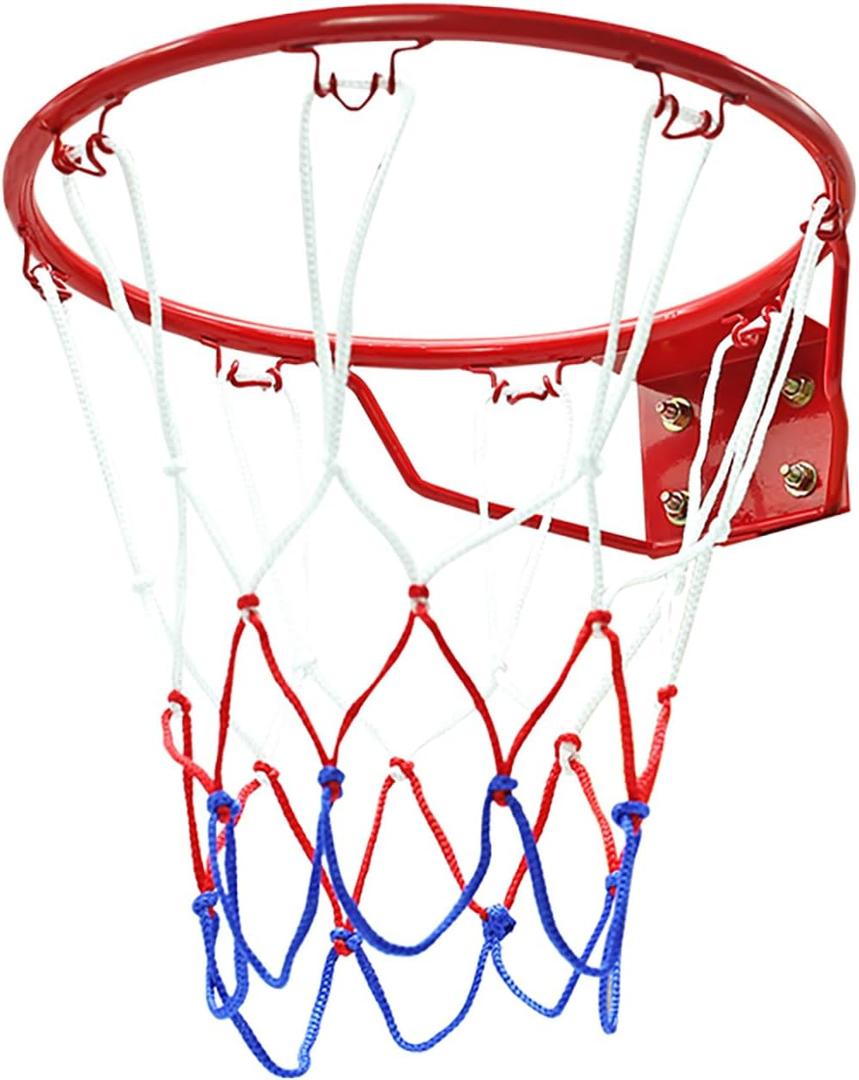 Basketball Rim Goal Wall Mounted Hoop Indoor Outdoor Hanging Basketball Hoop, 32centimeter/12.6inch