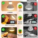 Reptile Heat Lamp, Simulate Natural Sunlight Heat Light Bulbs 2 Pack 100W Amphibians Basking Heat Lamp Bulbs for Reptiles, Bearded Dragon, Lizard, Turtle, Chicken