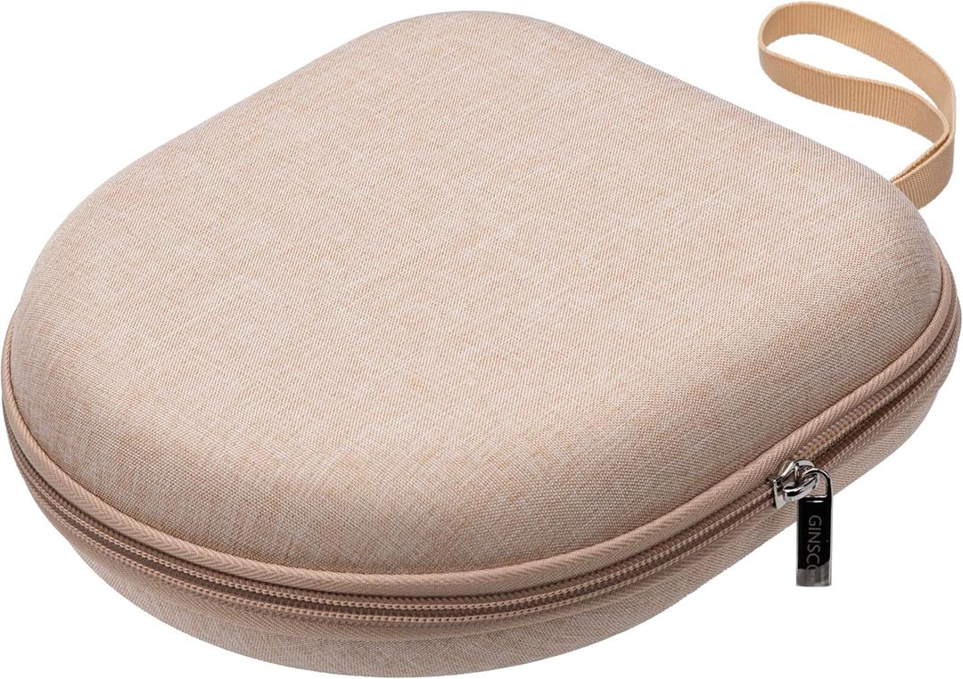 Ginsco Universal Headphone Case Compatible with JBL Tune 510BT 720BT, Sony WH-CH 720N/WH-CH520, with Sony/JBL/Soundcore Life Q20i Q30/BERIBES/TOZO/KVIDIO etc Wireless Headphones Beige