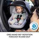 Evenflo Revolve180 LiteMax NXT Rotating Rear-Facing Lightweight Preemie and Infant Car Seat 3-30lbs. with SensorySoothe. Easy Install with Base (Topaz) (MFG: 08/28/2025)
