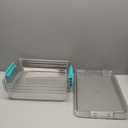 Vtopmart 6 Qt Plastic Storage Bins with Lids, Clear Sensory Bins, Arts Crafts Organizers and Storage, Stackable Containers for Home Office and School Supplies, 4 Pack