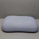 HighBeds Cervical Neck Pillow for Memory Foam  Soft Ergonomic Side Sleeper Pillow for Neck Pain Relief, Ice Silk Zipperless Pillowcase, Eco-Friendly and Durable Material (Light Blue)