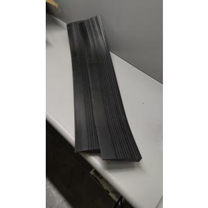 Threshold Ramps for Doorways Self-Adhesive Rubber Ramps for Door Threshold Rubber Door Threshold Ramp for Wheelchair Stroller Scooter Reducer Ramp (Black,Wide 6 x 35 x 1  in' Long) Pack of 2