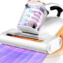 uwant Mattress Vacuum Cleaner, 16Kpa 450W Bed Vacuum Cleaner with 253.7nm UV-C Light, 149F Heat, 36000 RPM/Min TappingHEPA Filter & Ultrasonic, Handheld Vacuums for Bed, Sofa, Couch, Crib (Milky)