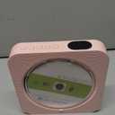 CD Player Portable with Bluetooth 5.1Desktop CD Player with HiFi Sound Speakers,Remote Control,Dust Cover,LED Display,Boombox FM Radio,USB/AUX for Home (Pink)